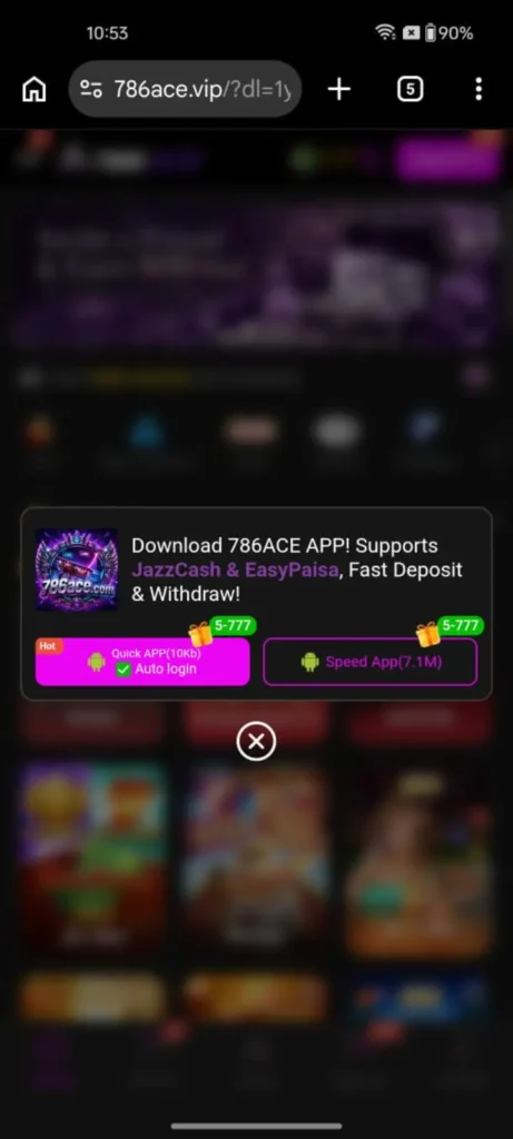 How to download 786Ace game