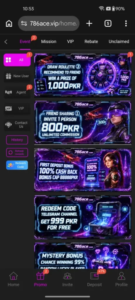 Key features of the 786 Ace game