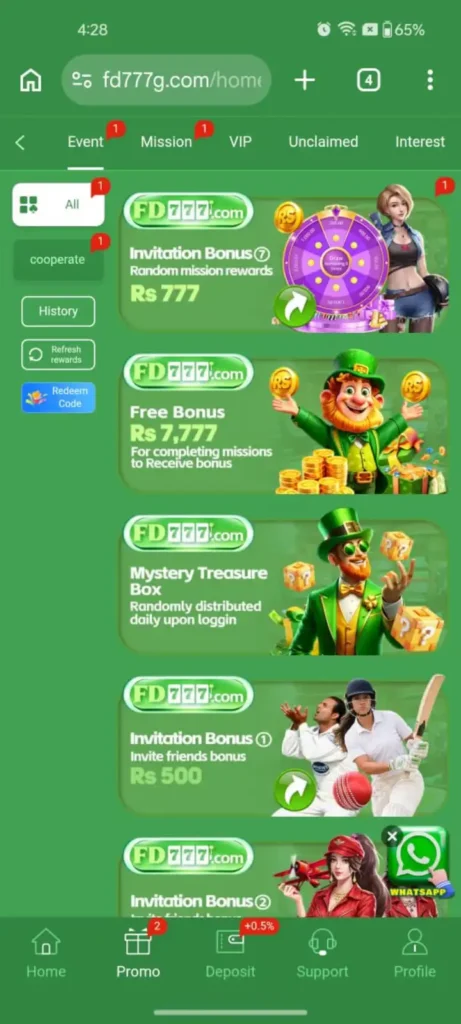Features of FD777 Game